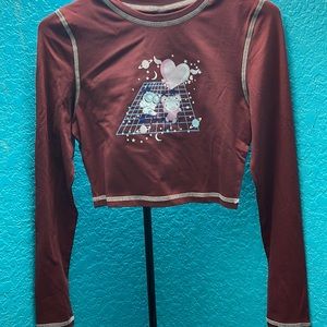 long sleeve shirt with design graphic